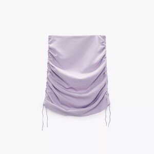 Lavender Ruched Skirt